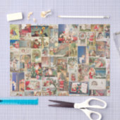 Patroon met kerstfeestelijke kerstcadeaukaarten tissuepapier (Craft)