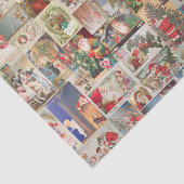Patroon met kerstfeestelijke kerstcadeaukaarten tissuepapier (Detail)