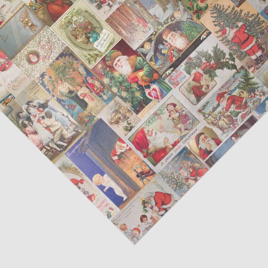 Patroon met kerstfeestelijke kerstcadeaukaarten tissuepapier (Detail)