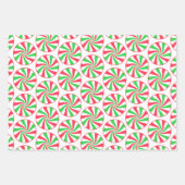 patroon met kerstpepermunt inpakpapier vel (Voorkant 2)