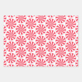 patroon met kerstpepermunt inpakpapier vel (Voorkant)