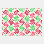 patroon met kerstpepermunt inpakpapier vel (Voorkant 3)