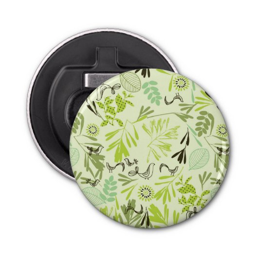 patroon met kleine baby button flesopener (Voorkant)