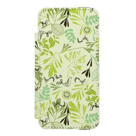 patroon met kleine baby incipio iPhone portemonnee hoesje (Voorkant Agenda)