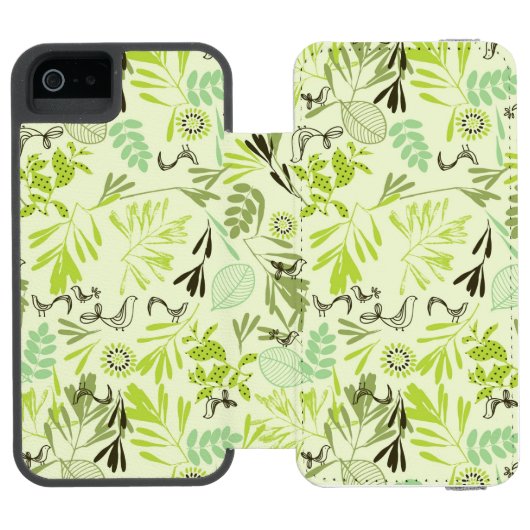 patroon met kleine baby incipio iPhone portemonnee hoesje (Agenda Open)