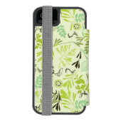 patroon met kleine baby incipio iPhone portemonnee hoesje (Agenda Achterkant)