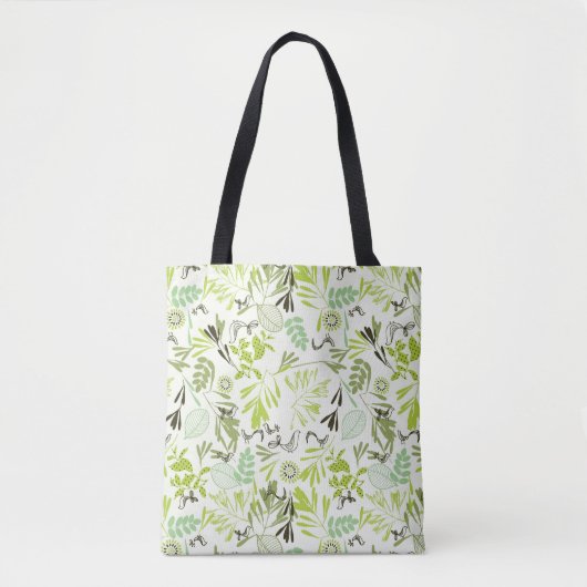 patroon met kleine baby tote bag (Voorkant)