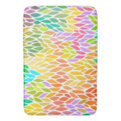 patroon met kleurrijke bladeren badmat (Voorkant Verticaal)