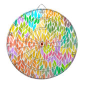 patroon met kleurrijke bladeren dartbord (Voorkant)