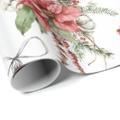 patroon met kleurrijke kerstsymbolen cadeaupapier (Rol Hoek)