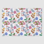 patroon met kleurrijke kerstsymbolen tissuepapier (Voorkant)