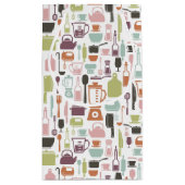 Patroon met kleurrijke kookpictogrammen klein cadeauzakje (Achterkant)