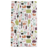 Patroon met kleurrijke kookpictogrammen klein cadeauzakje (Voorkant)