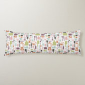 Patroon met kleurrijke kookpictogrammen lichaamskussen (Voorkant)