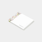 Patroon met kleurrijke kookpictogrammen post-it® notes (Schuin)