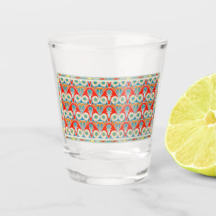 Patroon met koeienvangers - oude Egyptische kunst Shot Glas