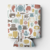 Patroon met kookpictogrammen blikjeskoeler (Achterkant)