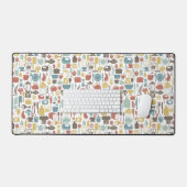 Patroon met kookpictogrammen bureaumat (Keyboard & Muis)