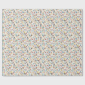 Patroon met kookpictogrammen cadeaupapier (Vlak)