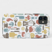Patroon met kookpictogrammen Case-Mate iPhone case (Achterkant (horizontaal))