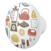 Patroon met kookpictogrammen keramische knop (Rechts)