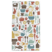 Patroon met kookpictogrammen klein cadeauzakje (Voorkant)