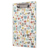 Patroon met kookpictogrammen klembord (Links)