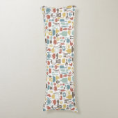 Patroon met kookpictogrammen lichaamskussen (Voorkant Verticaal)