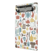 Patroon met kookpictogrammen mini klembord (Angled2)