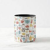 Patroon met kookpictogrammen mok (Midden)