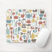 Patroon met kookpictogrammen muismat (Met muis)