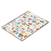 Patroon met kookpictogrammen notitieboek (Linkerzijde)