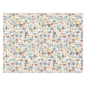 Patroon met kookpictogrammen tafelkleed (Voorkant (Horizontaal))