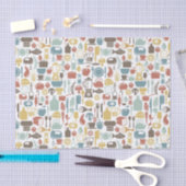 Patroon met kookpictogrammen tissuepapier (Craft)