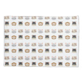 Patroon met kop Cute Cat Kussensloop (Achterkant)