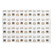 Patroon met kop Cute Cat Kussensloop (Voorkant)