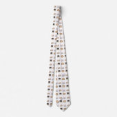 Patroon met kop Cute Cat Stropdas (Achterkant)