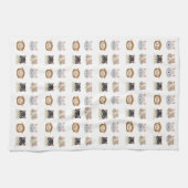 Patroon met kop Cute Cat Theedoek (Horizontaal)