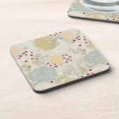 patroon met krultuinen bier onderzetter (Linkerzijde)