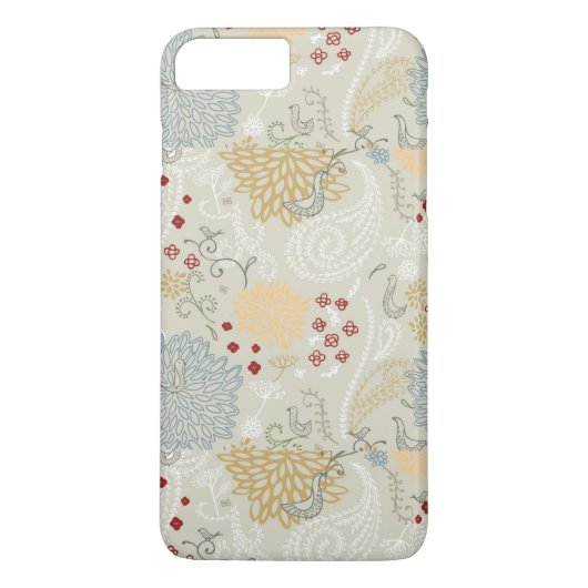 patroon met krultuinen Case-Mate iPhone case (Achterkant)