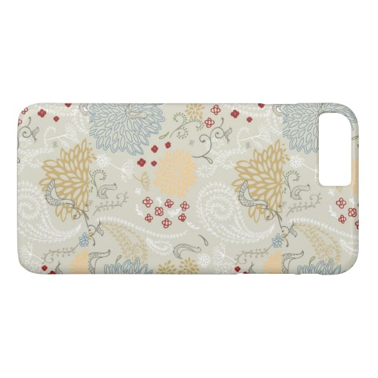 patroon met krultuinen Case-Mate iPhone case (Achterkant (Horizontaal))