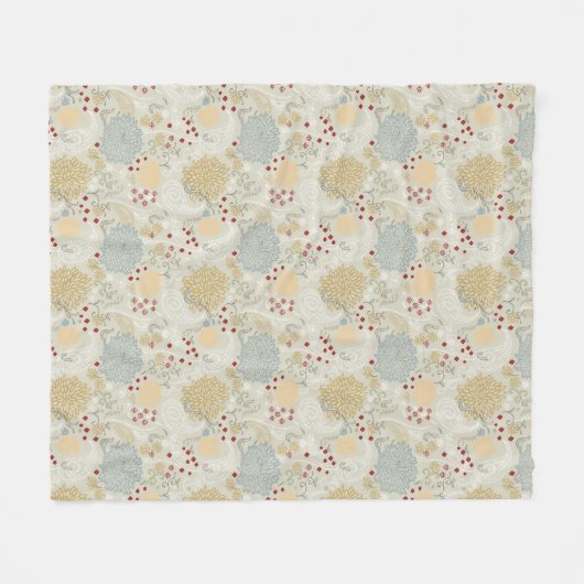 patroon met krultuinen fleece deken (Voorkant (Horizontaal))