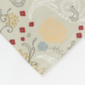 patroon met krultuinen fleece deken (Hoek)