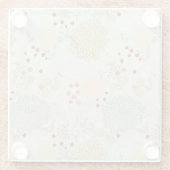 patroon met krultuinen glazen onderzetter (Achterkant)