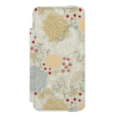 patroon met krultuinen incipio iPhone portemonnee hoesje (Voorkant Agenda)