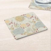 patroon met krultuinen kartonnen onderzetters (Schuin)