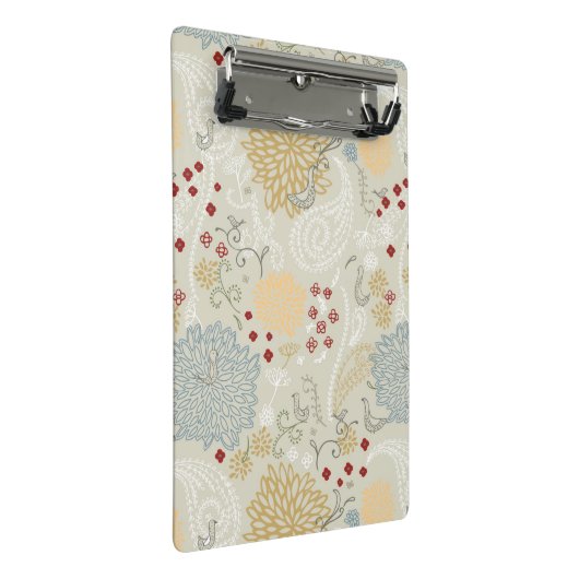 patroon met krultuinen mini klembord (Schuin)