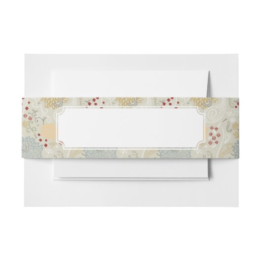 patroon met krultuinen uitnodigingen wikkel (Voorkant Voorbeeld)