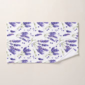 Patroon met lavender Waterverf Flowers Bad Handdoek (Handdoek)