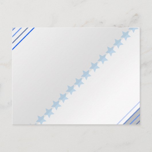 patroon met lichtblauwe sterren briefkaart (Voorkant)